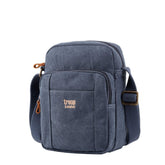 Troop London TRP0370 Classic Canvas Across Body Bag Burgundy